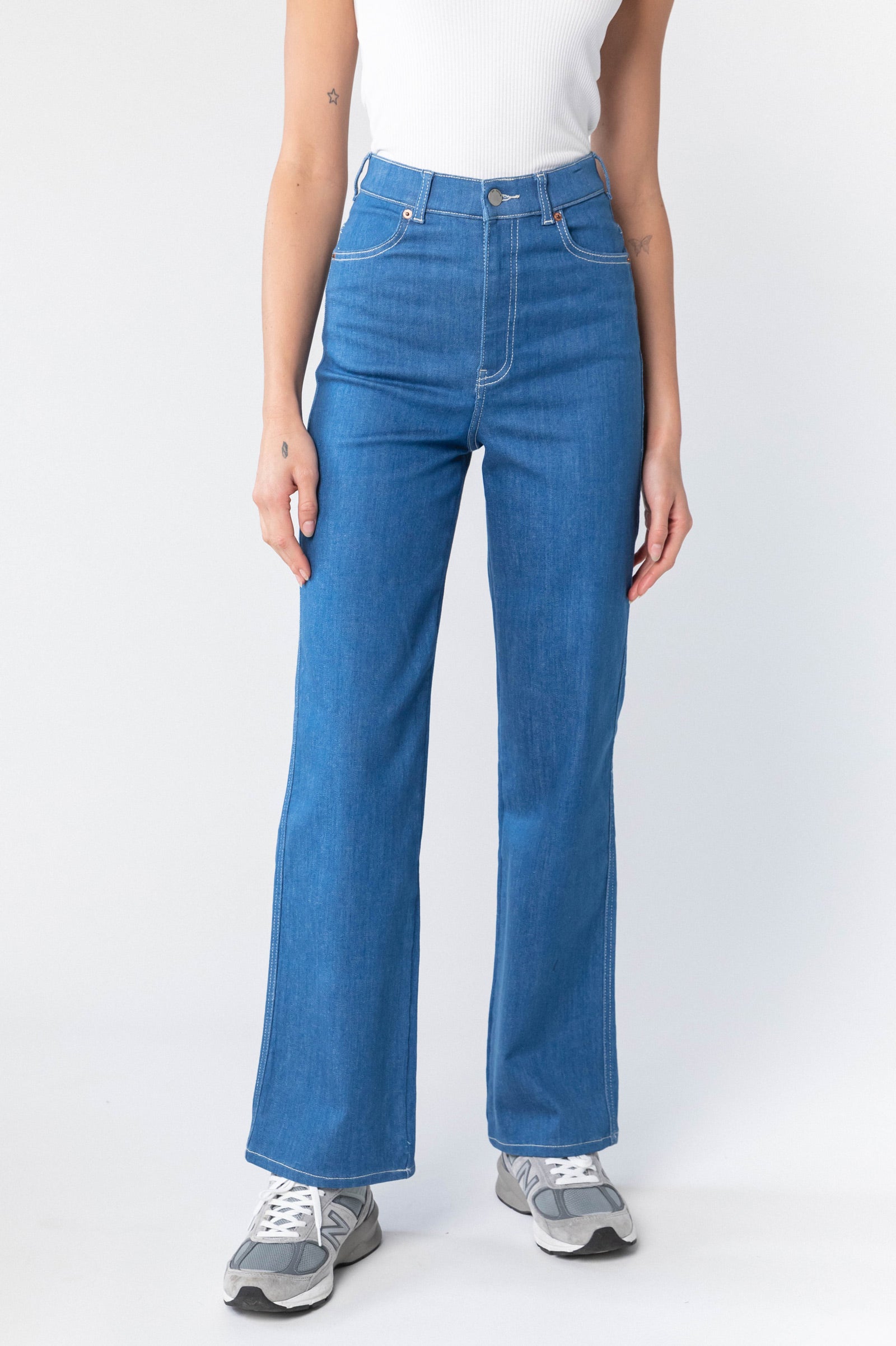 Moxy Straight Jeans in Less Blue Rinse | Dr Denim Jeans Australia – Dr ...