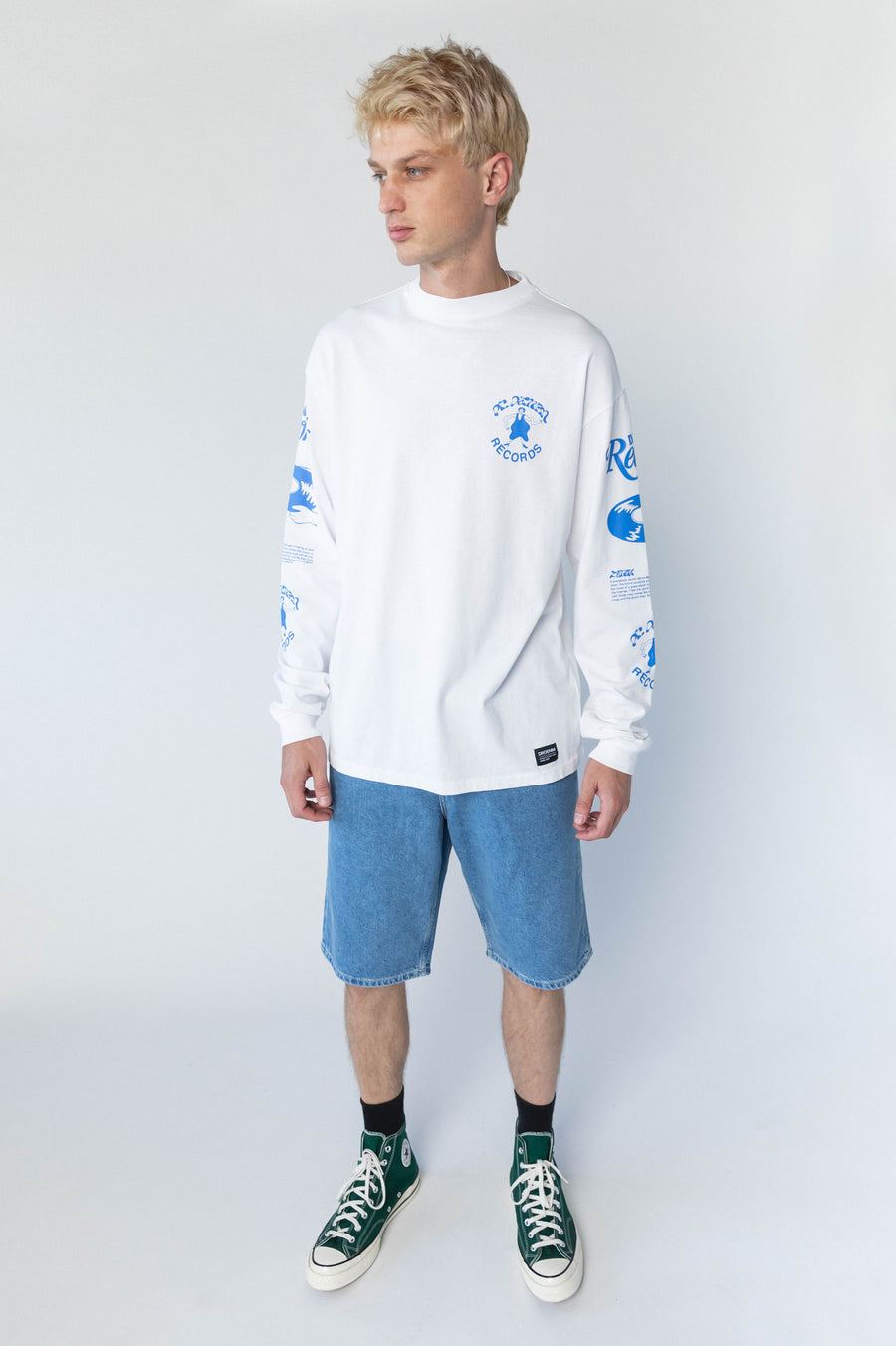 Reno Long Sleeve - White Spin DR - Final Sale