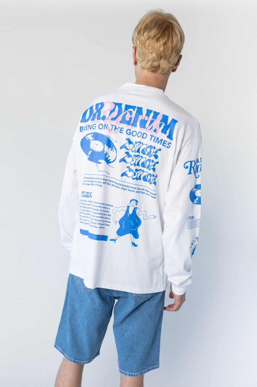 Reno Long Sleeve - White Spin DR - Final Sale