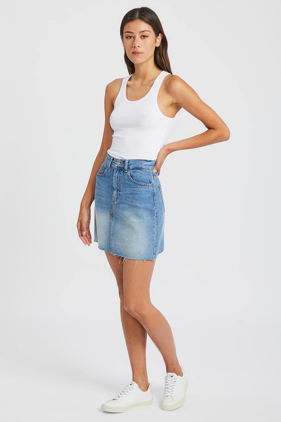 Echo Skirt Empress Blue - Dr Denim Jeans - Australia & NZ