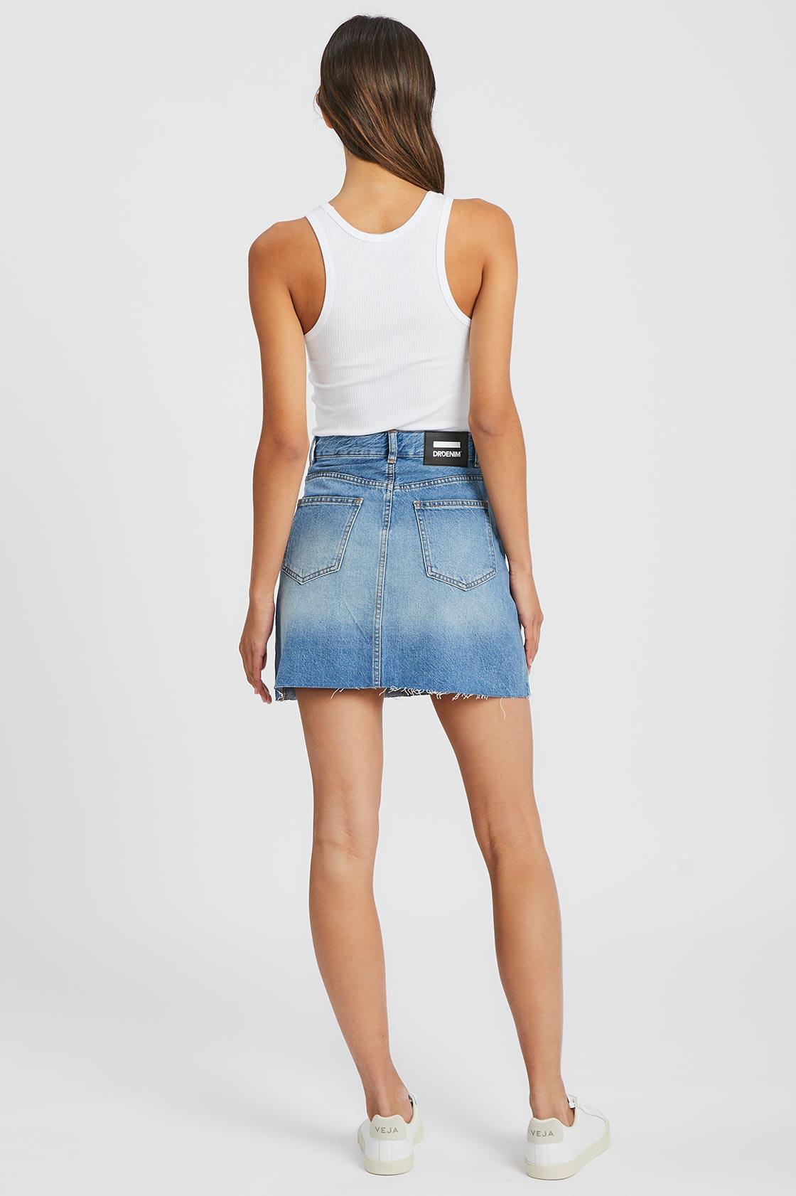 Echo Skirt Empress Blue - Dr Denim Jeans - Australia & NZ
