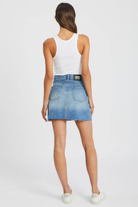 Dr denim pleated clearance skirt