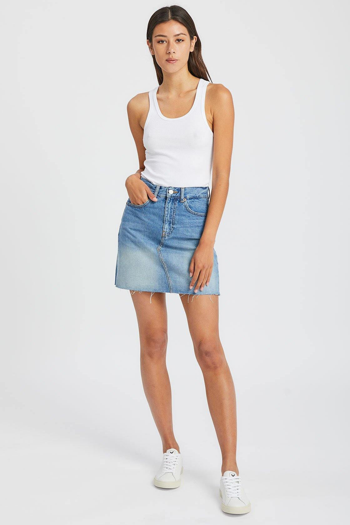 Echo Skirt Empress Blue - Dr Denim Jeans - Australia & NZ
