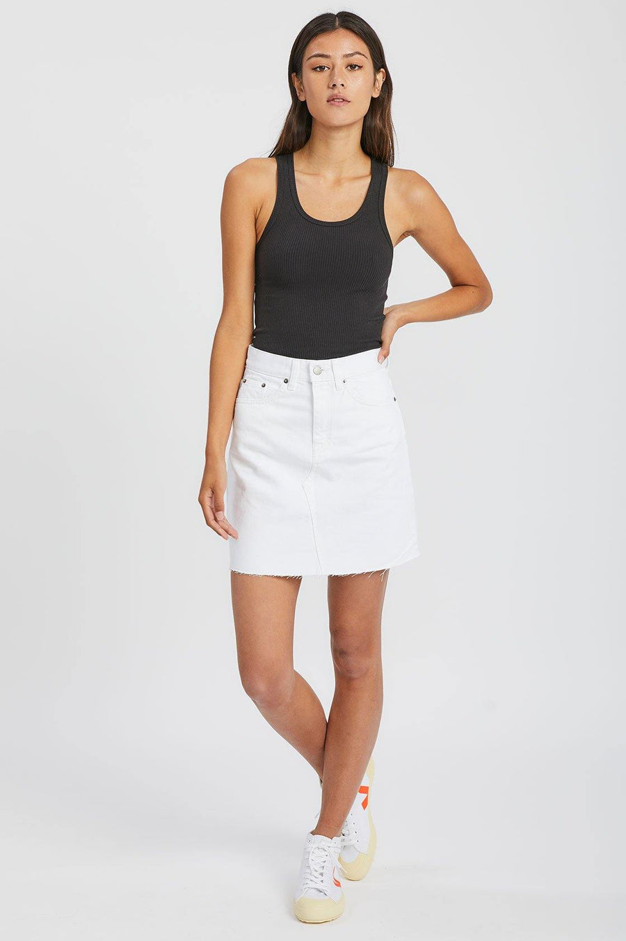 Echo Skirt White - Dr Denim Jeans - Australia & NZ