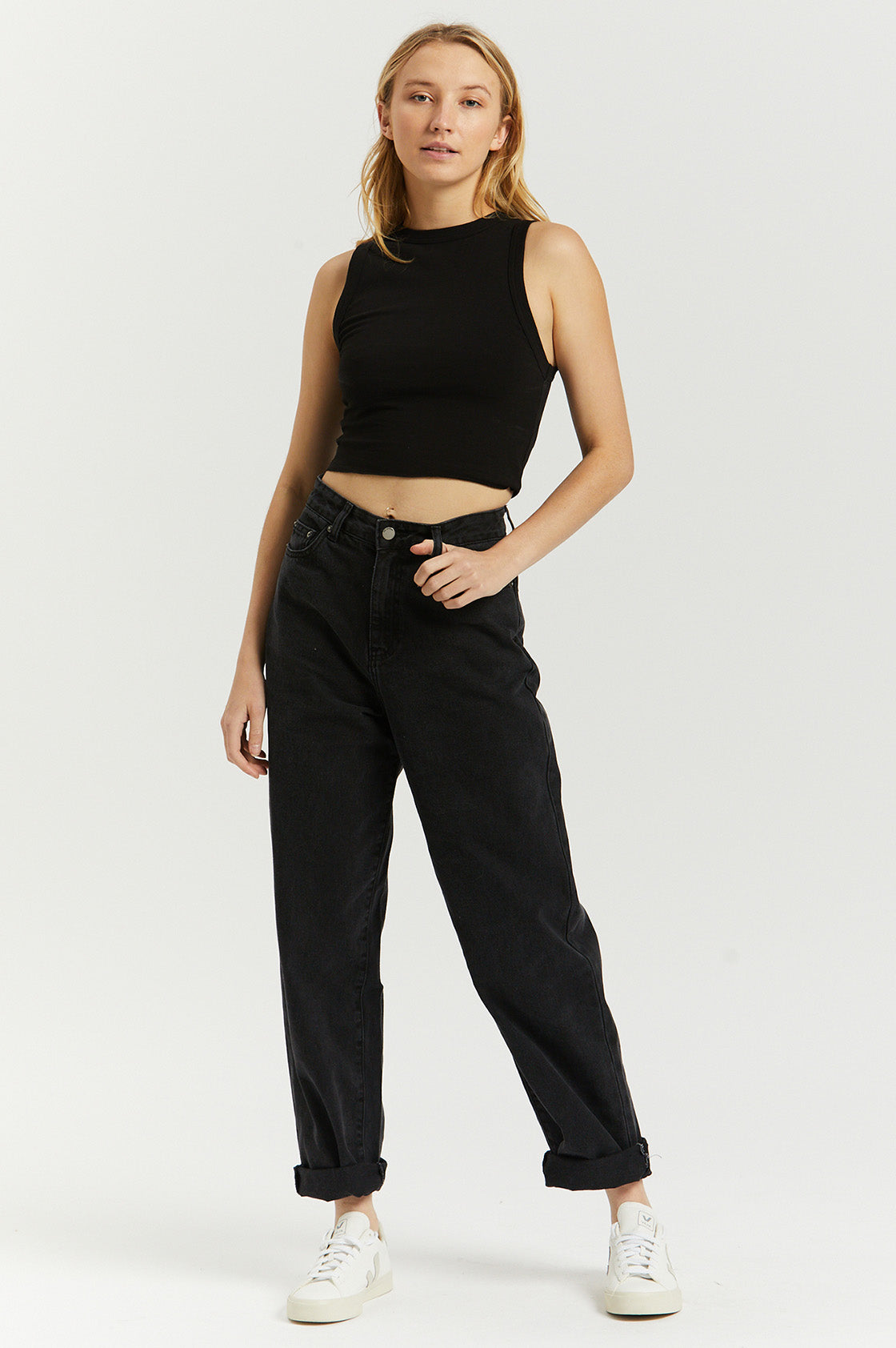 Cora Singlet - Black - Dr Denim Jeans - Australia & NZ
