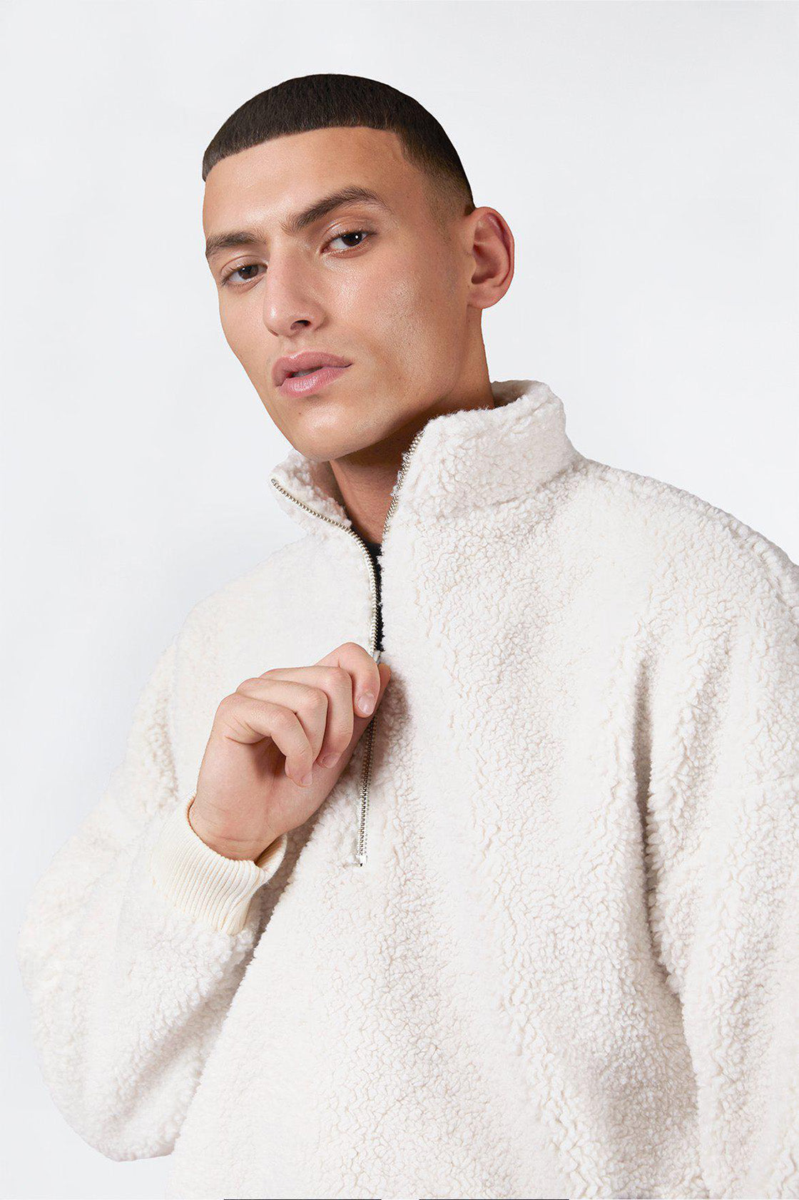Dario Zip Sweatshirt - Off White - Dr Denim Jeans - Australia & NZ