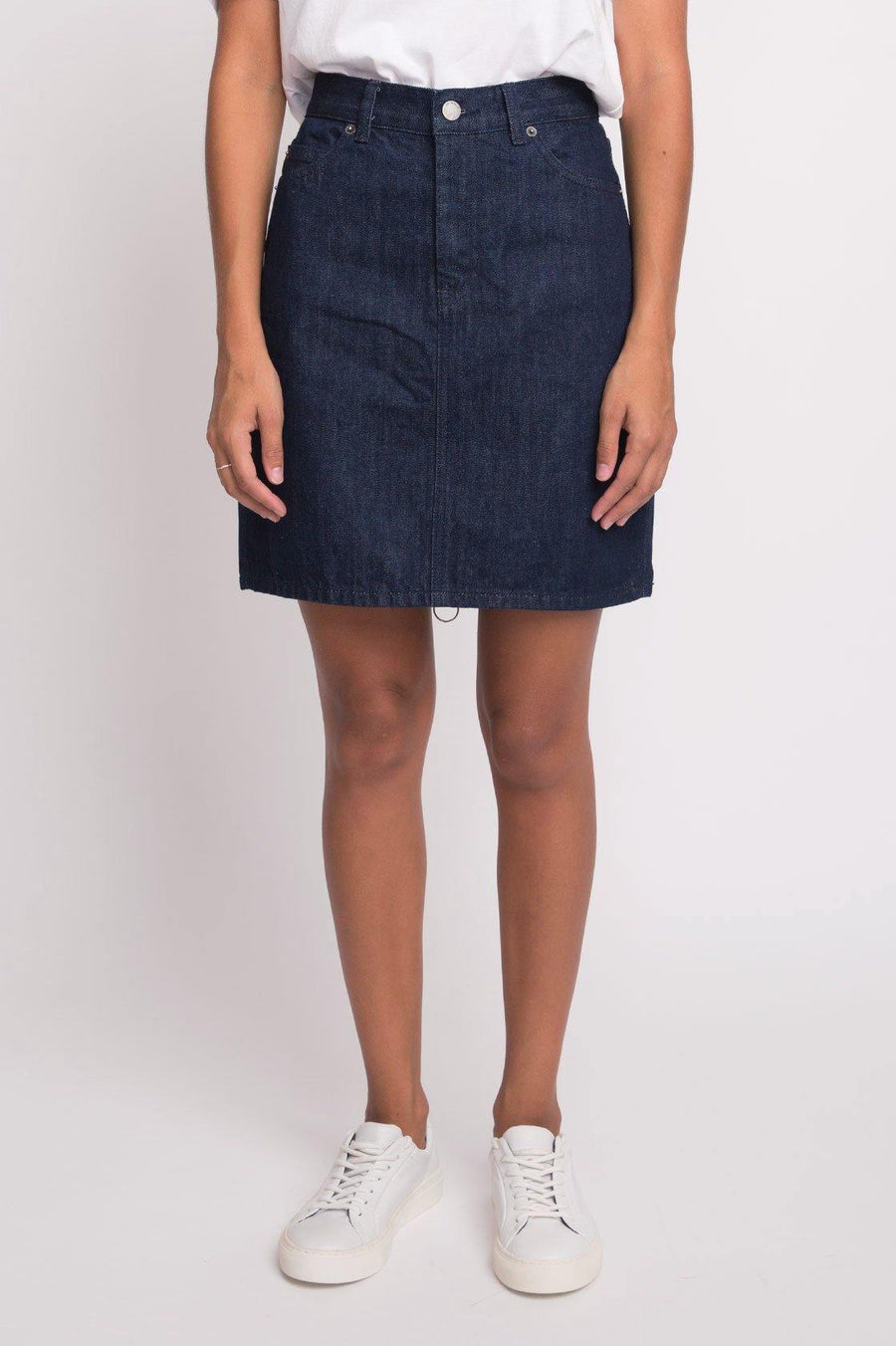 Bix Denim Skirt - Rinsed Blue - Dr Denim Jeans - Australia & NZ