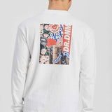 Kane Longsleeve Tee City Life White - Dr Denim Jeans - Australia & NZ