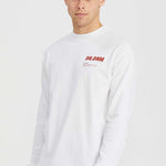 Kane Longsleeve Tee City Life White - Dr Denim Jeans - Australia & NZ