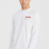 Kane Longsleeve Tee City Life White - Dr Denim Jeans - Australia & NZ