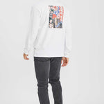 Kane Longsleeve Tee City Life White - Dr Denim Jeans - Australia & NZ
