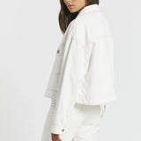 Khalila Cropped Jacket - Light Ecru - Dr Denim Jeans - Australia & NZ