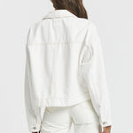 Khalila Cropped Jacket - Light Ecru - Dr Denim Jeans - Australia & NZ