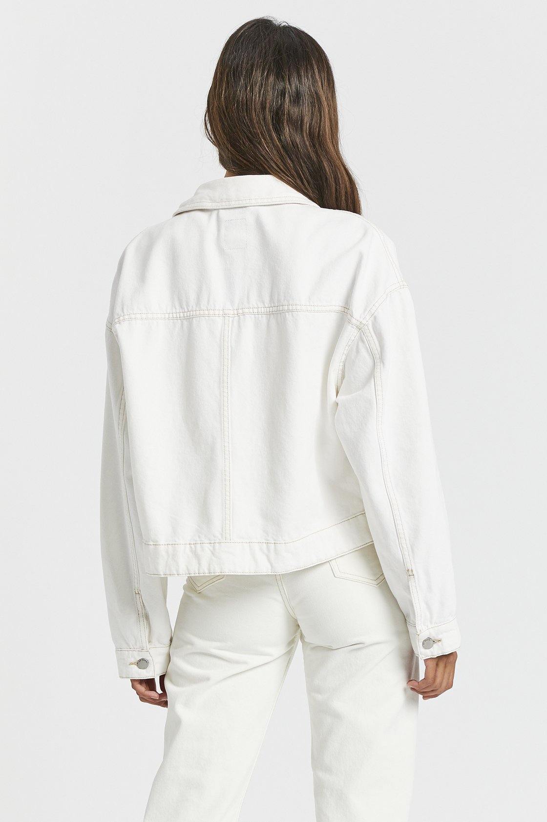 Khalila Cropped Jacket - Light Ecru - Dr Denim Jeans - Australia & NZ