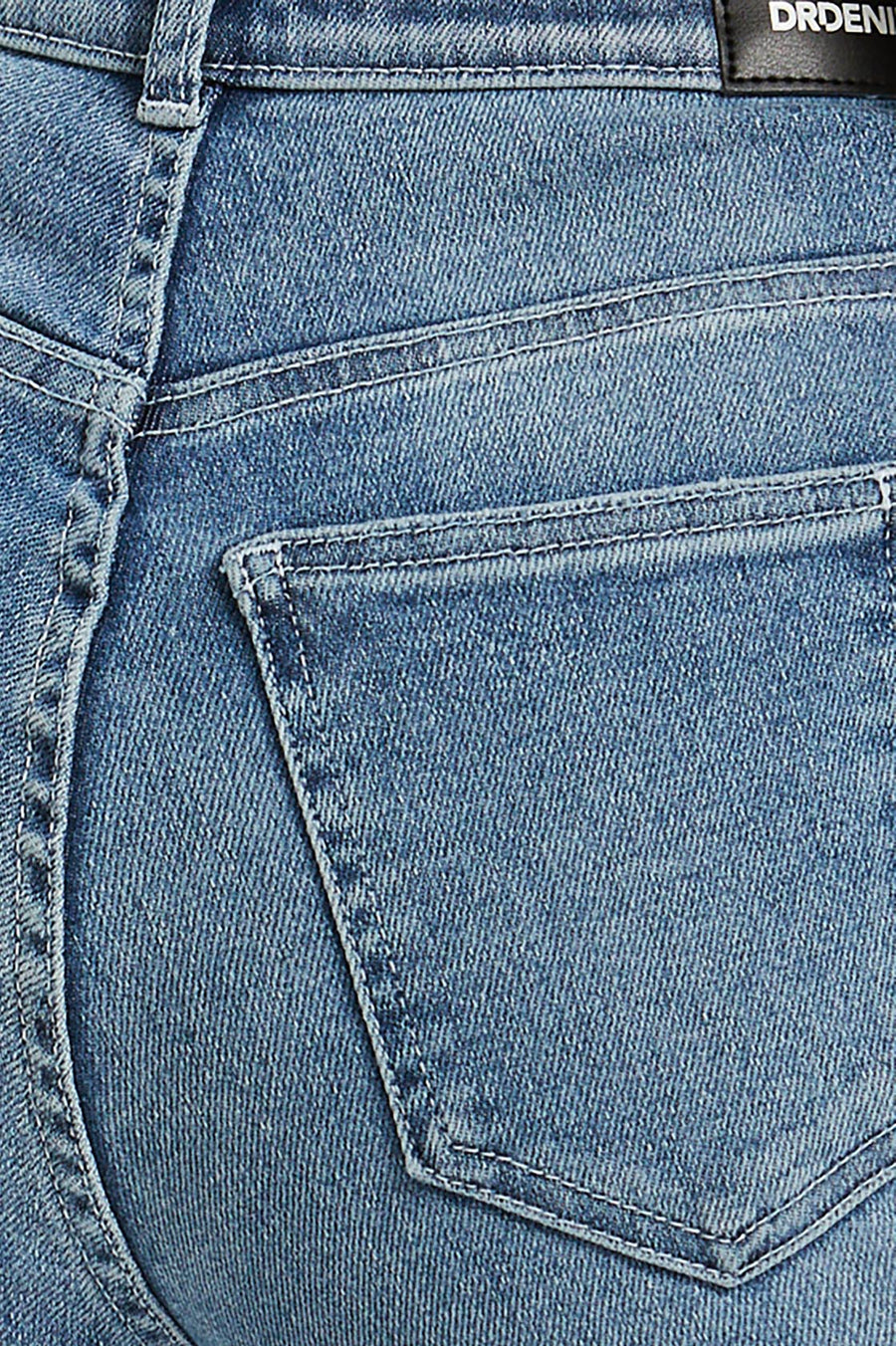 Moxy Straight Jeans - Breeze Mid Worn Hem - Dr Denim Jeans - Australia & NZ