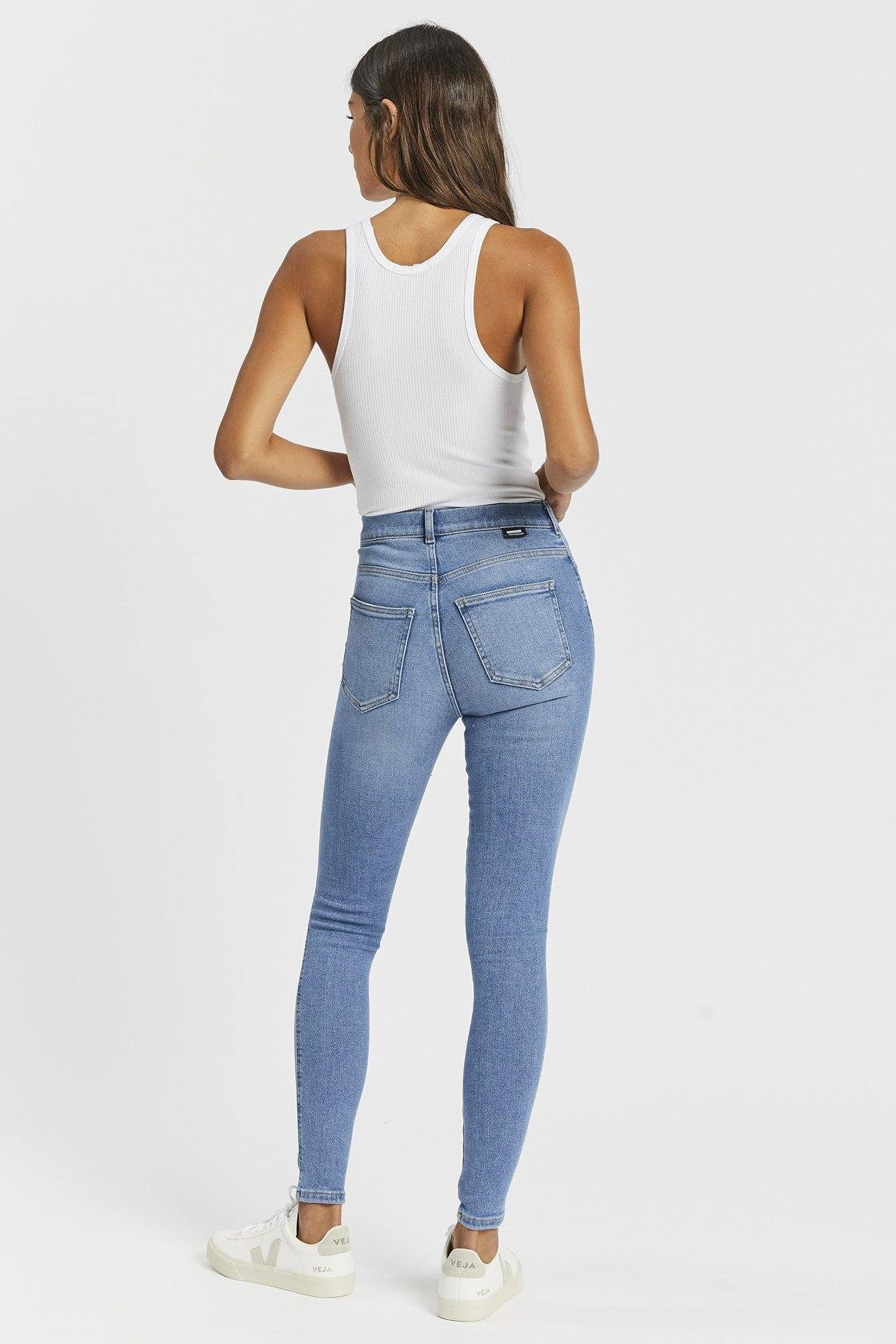 Moxy Jeans - West Coast Light Blue Ripped Knees - Dr Denim Jeans - Australia & NZ