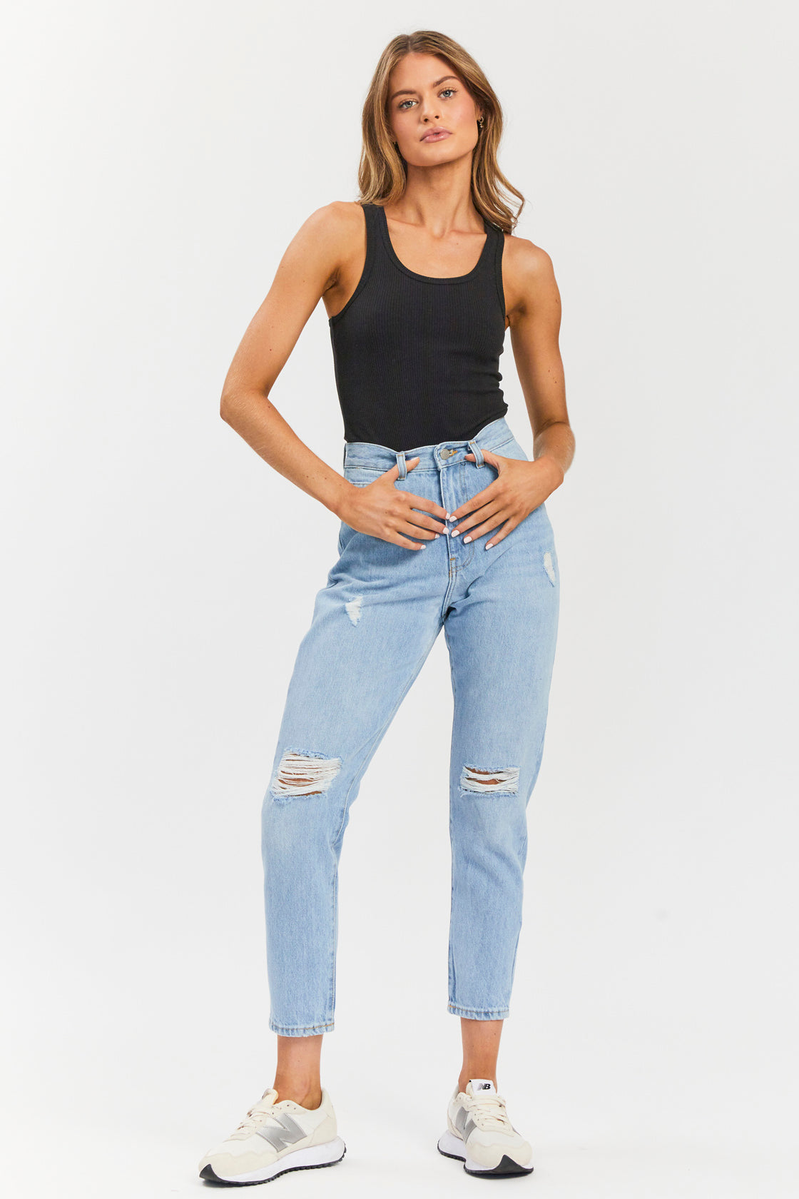 Nora Jeans - Destiny Blue Ripped - Dr Denim Jeans - Australia & NZ