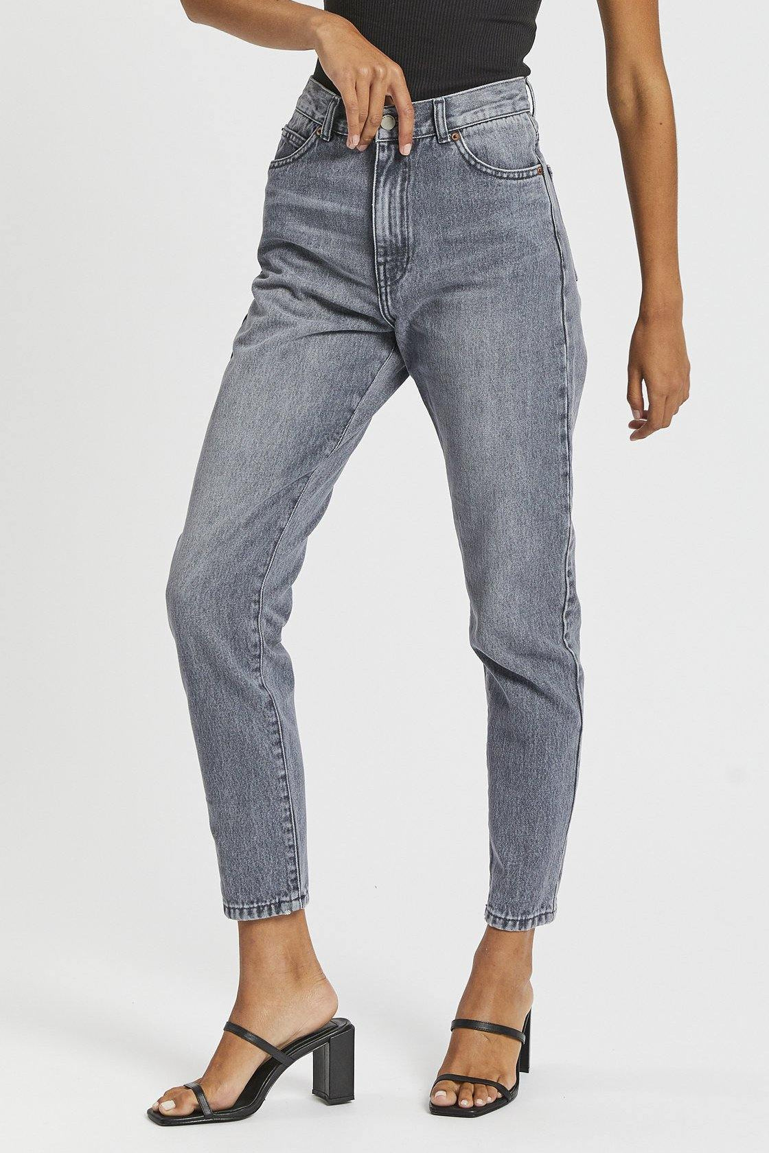 Dr Denim Australia Nora Mom Jeans Washed Grey – Dr Denim Jeans