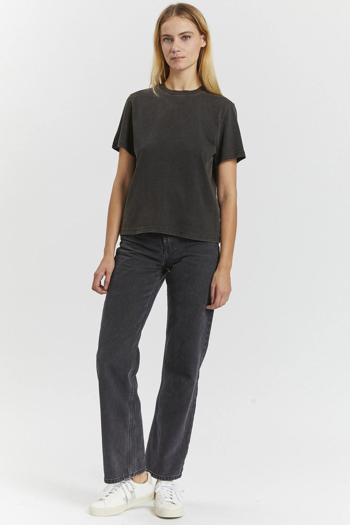 Tasya Tee - Washed Black - Dr Denim Jeans - Australia & NZ